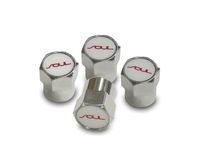 Kia UL011AY0RD Valve Stem Caps, Red Logo