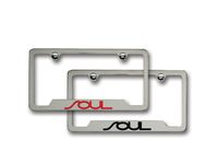 Kia UR010AY105UL License Plate Frame, Red Lower Logo