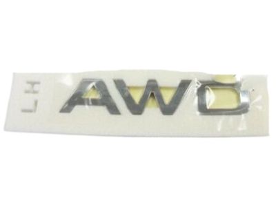 Kia 86341D9000 All Wheel Drive Emblem, Left