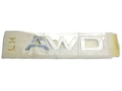 Kia 86341D9000 All Wheel Drive Emblem, Left