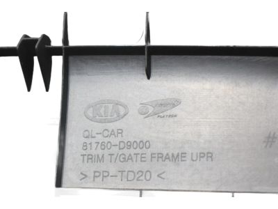 81760D9000WK Kia Tail Gate Trim Assembly Product Photo 2 of 2