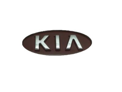 Kia 0K28T51775 Front Grill Red & Front Emblem All Car