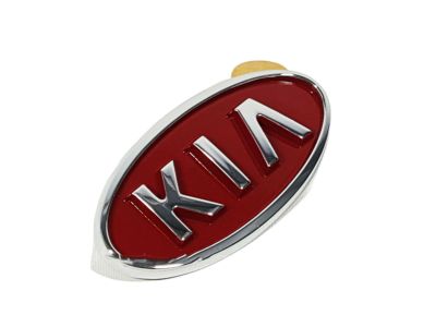Kia 0K28T51775 Front Grill Red & Front Emblem All Car