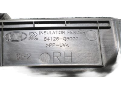 Kia 84126Q5000 Fender Insulator Right Hand 84126Q5000 Kia Fender Insulator Right Hand Product Photo 1 of 2