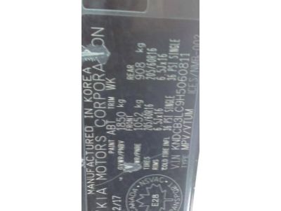Kia Niro EV Tail Light - 92403G5020