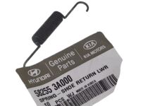 Kia 582553A000 Spring-Shoe Return Lower Kia 582553A000 Spring-Shoe Return Lower