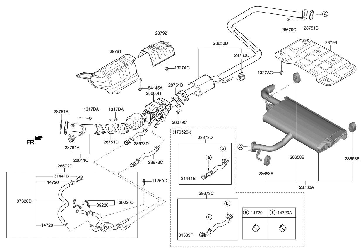 2018 Kia Niro Muffler & Exhaust Pipe Kia Parts Now