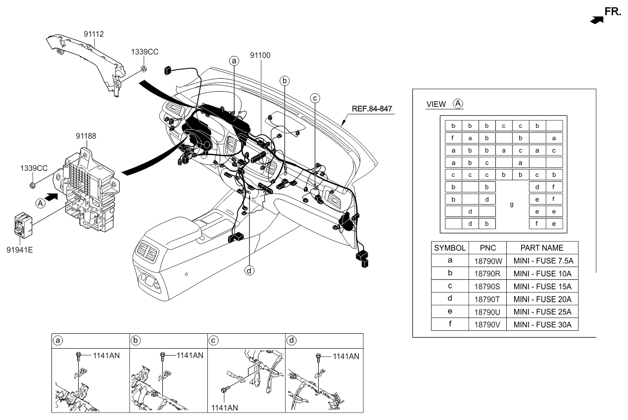 91950C6520 - Genuine Kia JUNCTION BOX ASSEMBLY