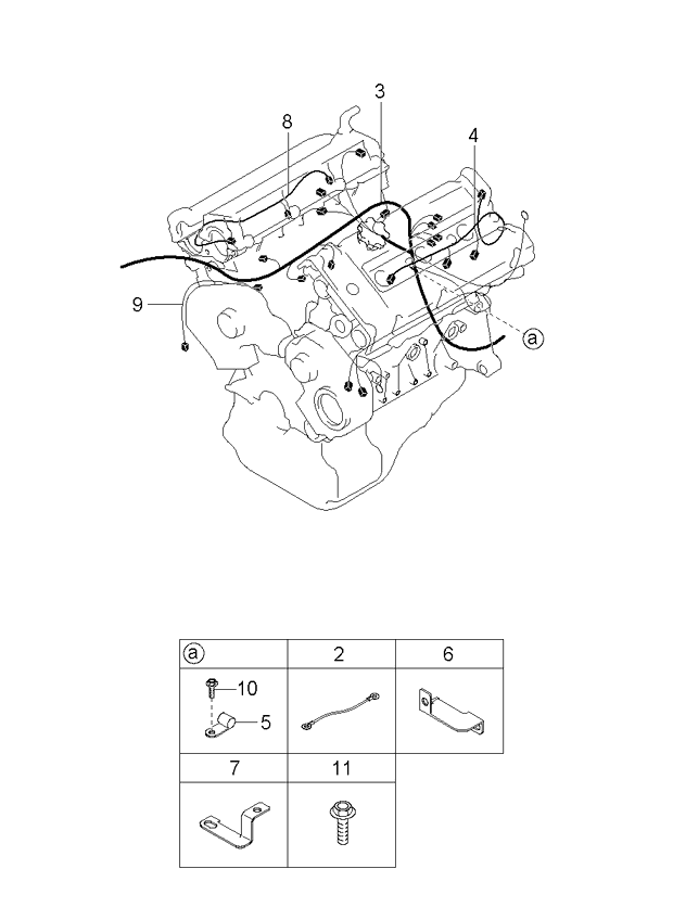 2003 Kia Sedona Wiring Harnesses-Engine & Transmission