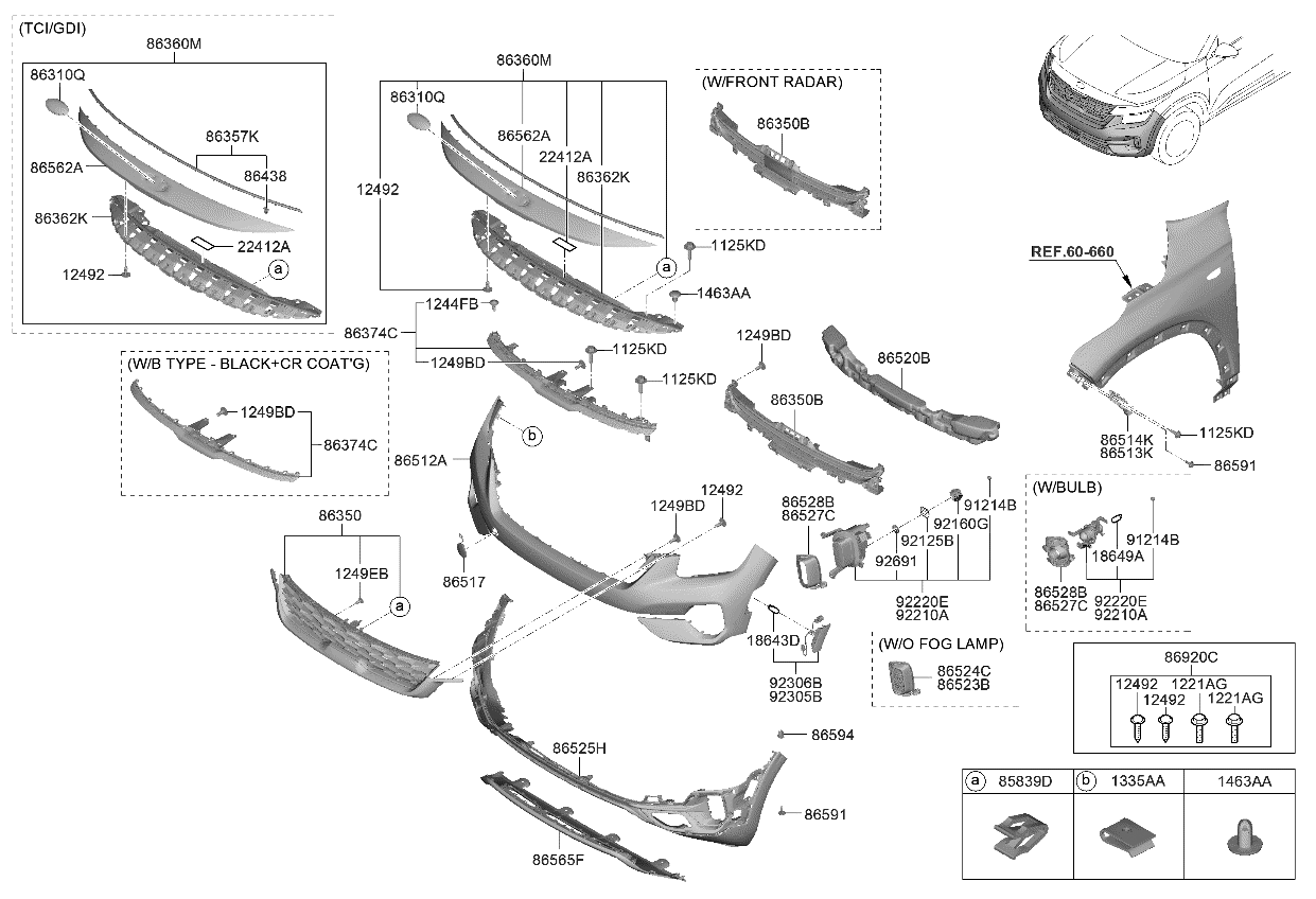 86391Q5000 Genuine Kia Radiator Grille Cover
