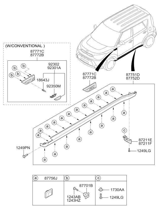 2016 Kia Soul Body Side Moulding Kia Parts Now