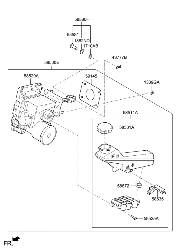 2019 Kia Niro EV Brake Master Cylinder & Booster Kia Parts Now