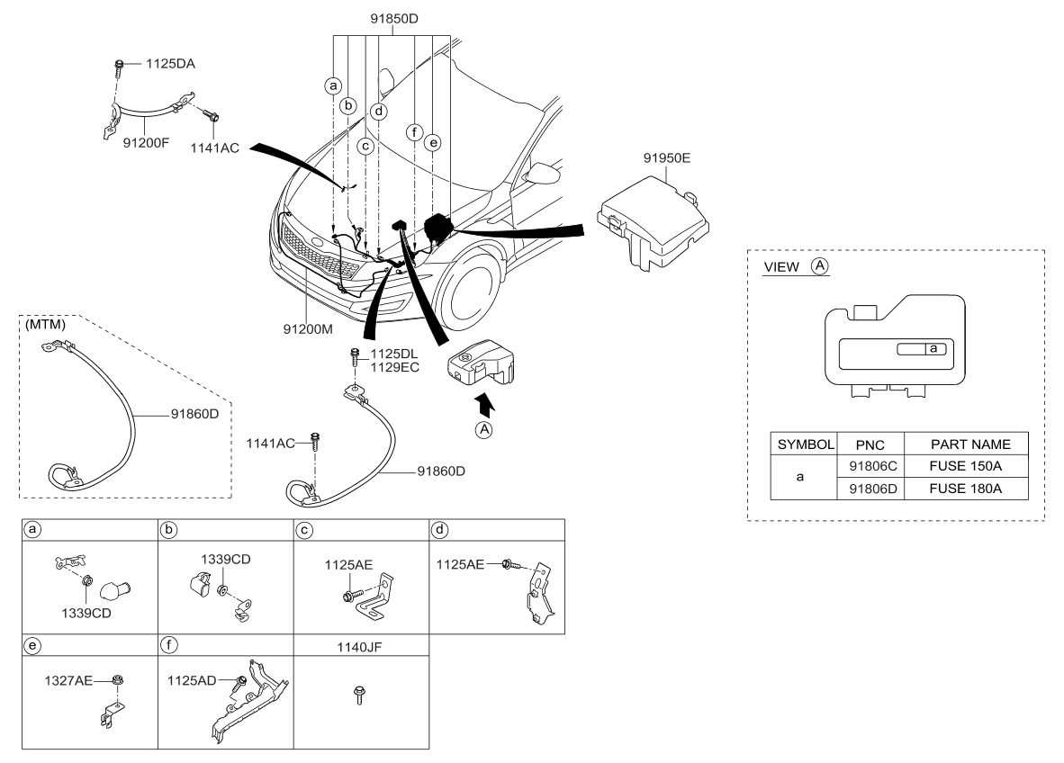 2015 Kia Optima US Georgia Made Miscellaneous Wiring