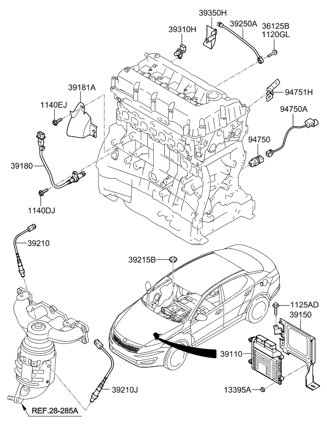 2011 Kia Optima Hybrid Electronic Control of Engine