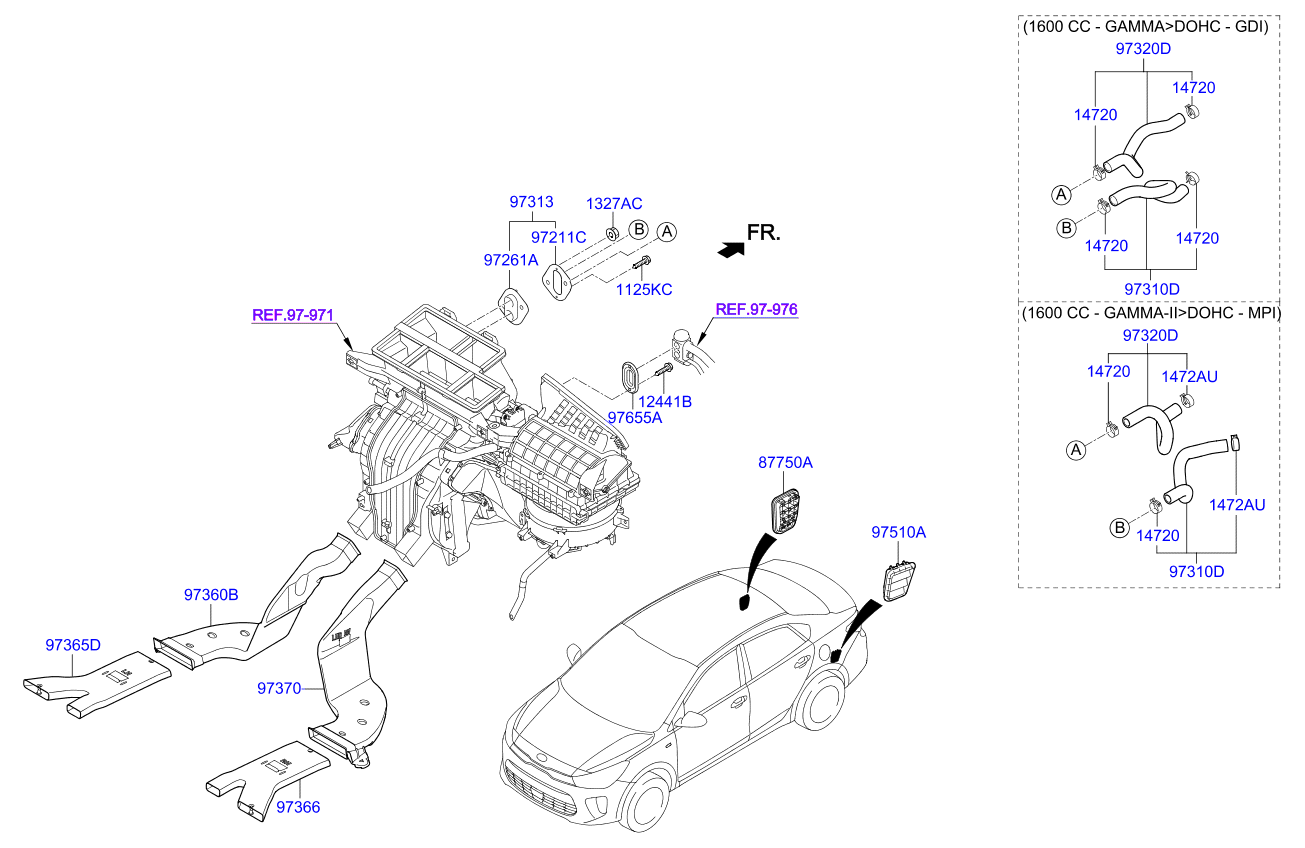 2018 Kia Rio Heater SystemDuct & Hose Kia Parts Now