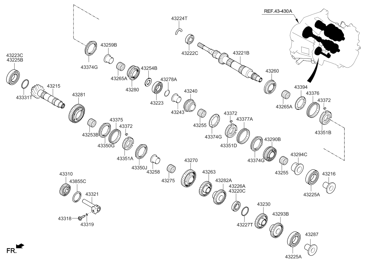 4333123113 Genuine Kia Spacer