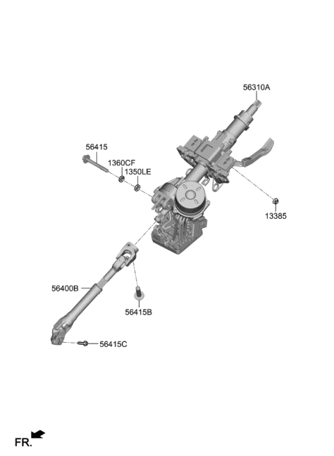 Used Kia Soul Steering column and its parts Used Kia Soul Steering column and its parts
