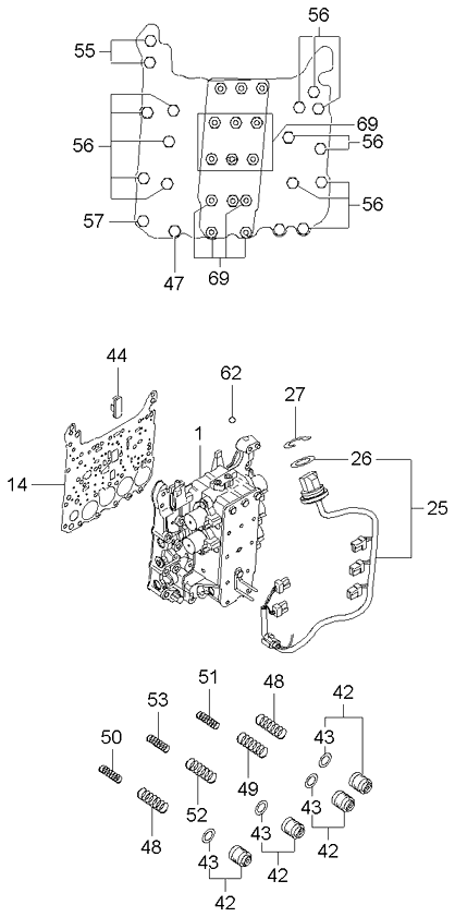 2004 Kia Spectra Transaxle Gear-Auto Diagram 3