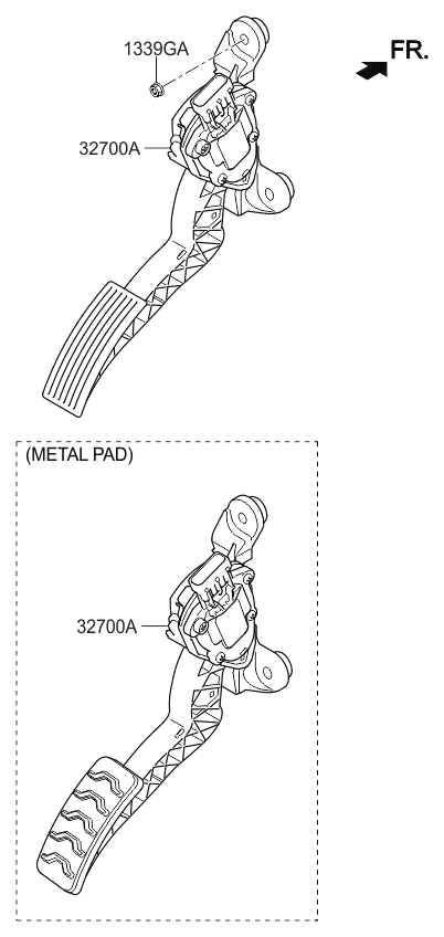 Accelerator Pedal - 2016 Kia Rio