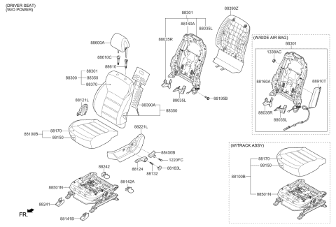 2019 Kia Sorento Seat-Front Diagram 3