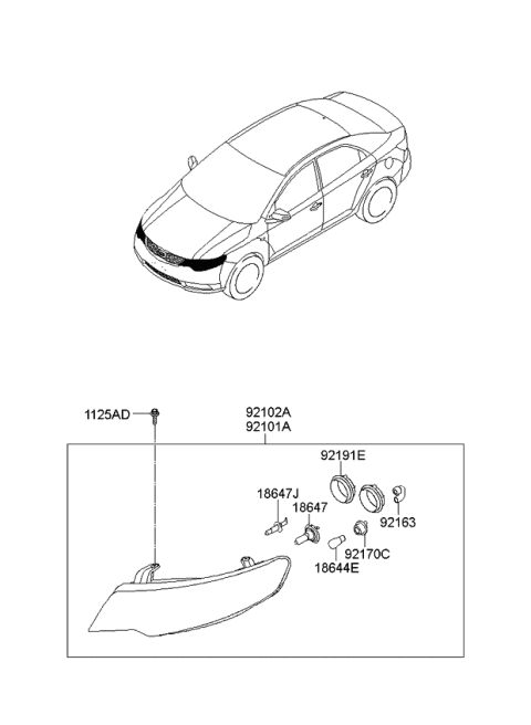 紺×赤 USヘッドライトカバー KIA FORTE CERATO 2009-2012用純正921911M000ヘッドライトランプカバーダストキャップ Gen - www.riosautocares.com