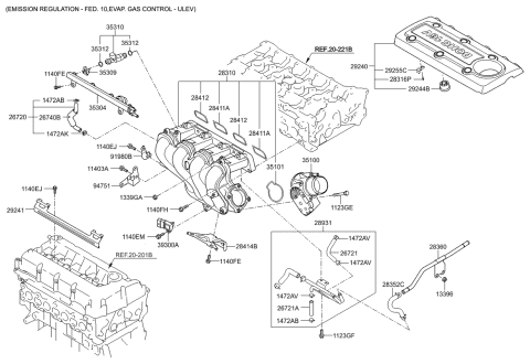 2012 Kia Forte Koup Intake Manifold Diagram 1