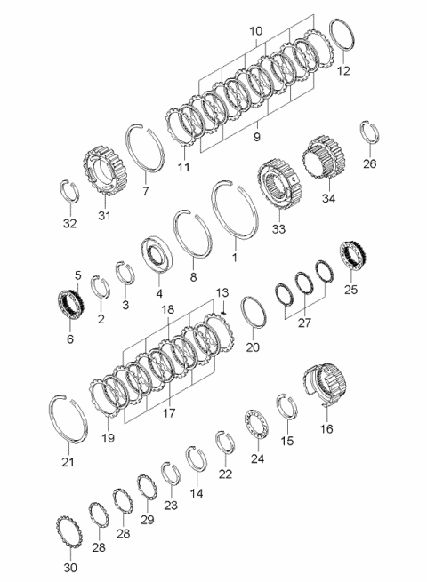 2005 Kia Sorento Plate-Reverse Brake Diagram for 456274C002