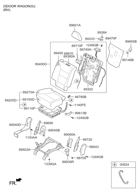 2011 Kia Sorento 2ND Seat Diagram 3