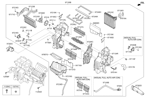 2020 Kia Sedona Heater System-Heater & Blower Diagram 1
