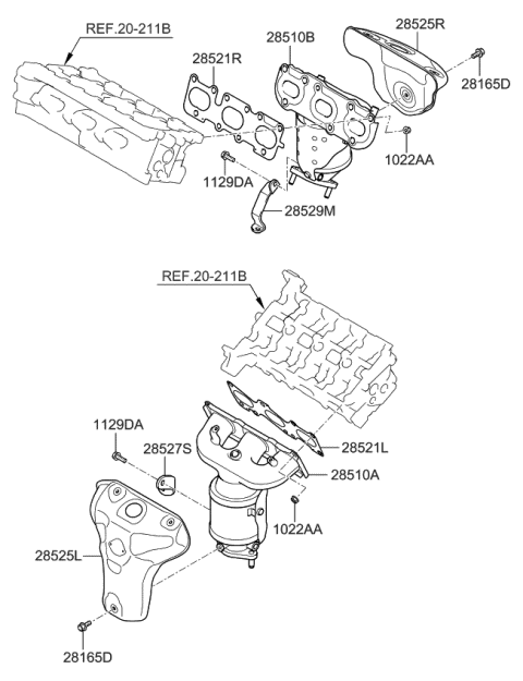 2020 Kia Sedona Exhaust Manifold Diagram