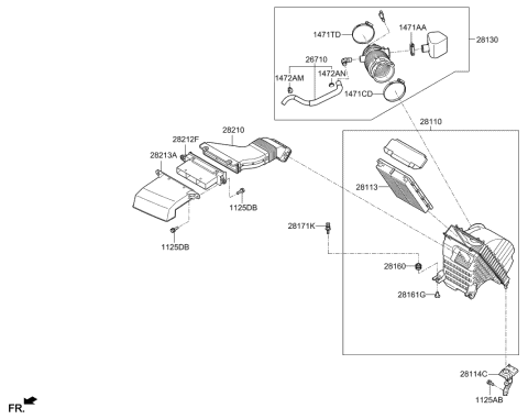2020 Kia Sedona Air Cleaner Diagram