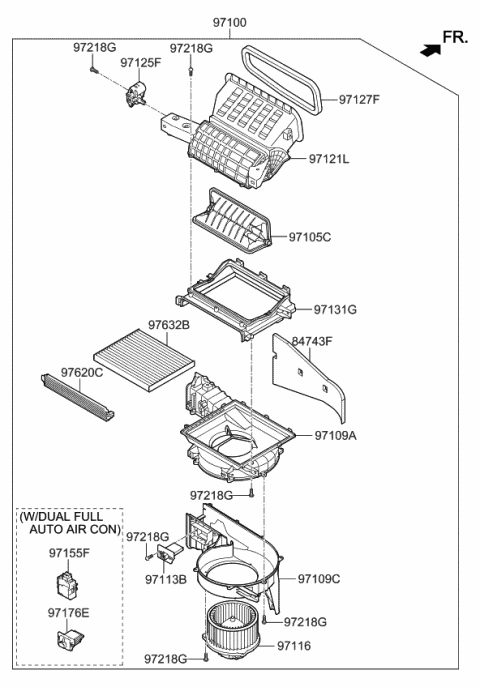 2020 Kia Sedona Heater System-Heater & Blower Diagram 2