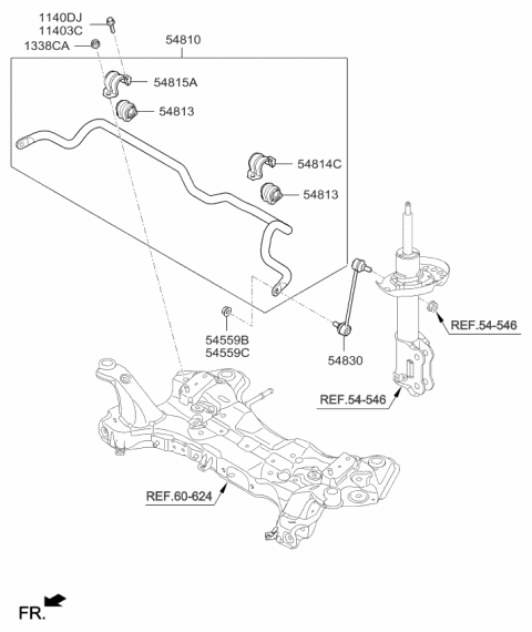 2015 Kia Soul Front Suspension Control Arm Diagram