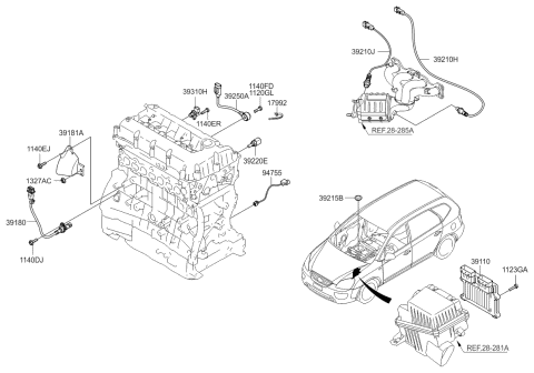 Electronic Control - 2008 Kia Rondo