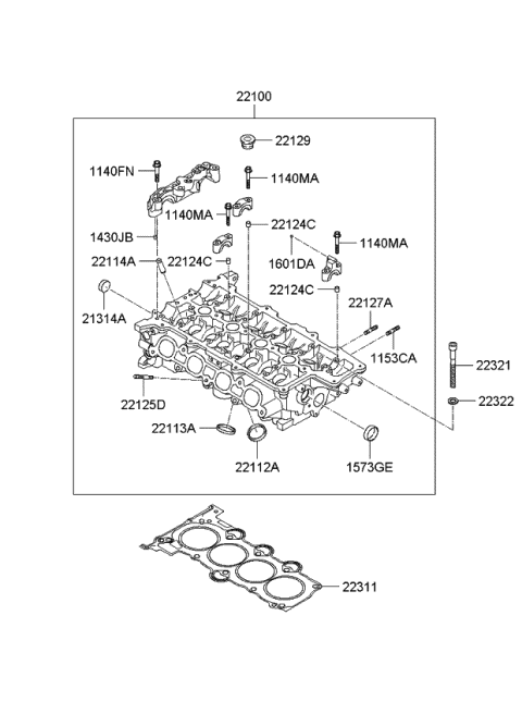 Cylinder Head - 2012 Kia Soul