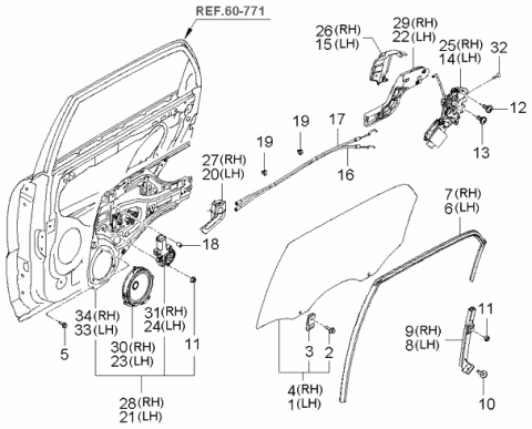 REAR DOOR SPEAKER 96320-1F500 KIA SPORTAGE 2004-09 FRONT REAR DOOR SPEAKER 96320-1F500 KIA SPORTAGE 2004-09 FRONT