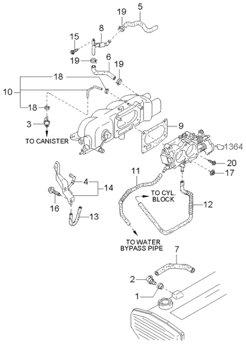 Emission Control System - 2002 Kia Sportage