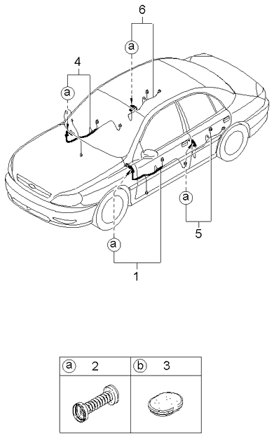 door wiring harnesses 2003 kia rio Kia Radio Wiring Diagram