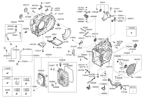 2013 Kia Optima Hybrid Insulator-Rubber Diagram for 439123B010