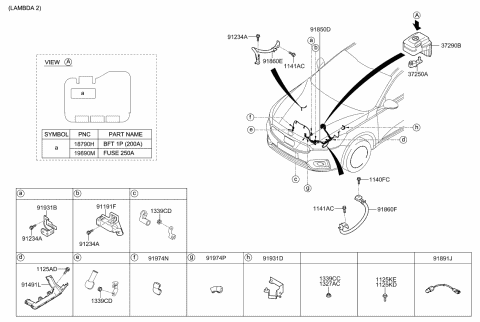 91982C7010 Genuine Kia Battery Terminal