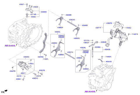 2020 Kia Forte Spring Assembly-Poppet Diagram for 4383523001