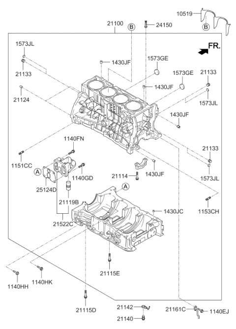Cylinder Block - 2012 Kia Sportage