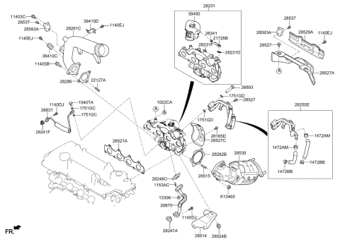 Exhaust Manifold - 2019 Kia Optima