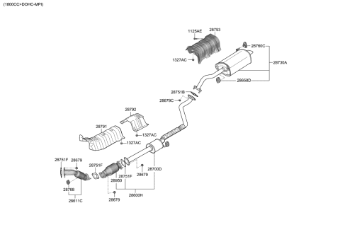 2014 kia forte exhaust system