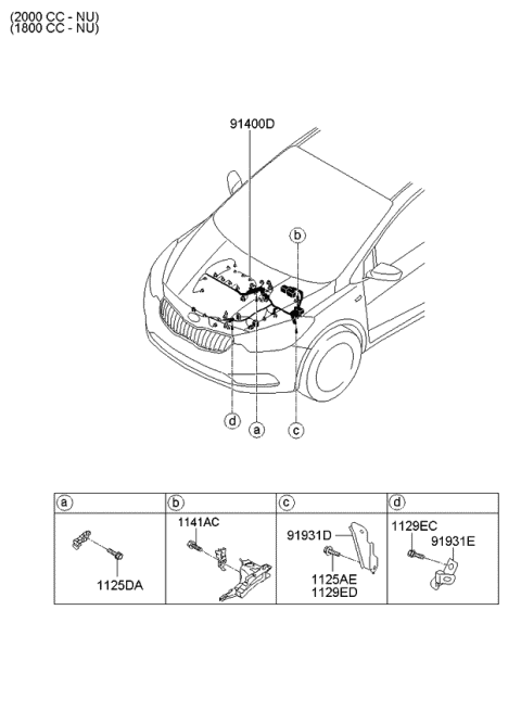 Control Wiring - 2014 Kia Forte