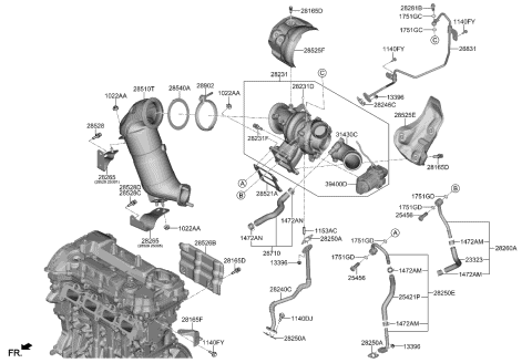 Exhaust Manifold - 2021 Kia K5