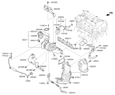 Exhaust Manifold - 2018 Kia Optima