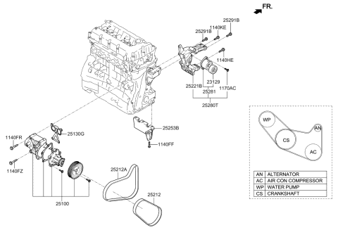 Coolant Pump - 2018 Kia Optima