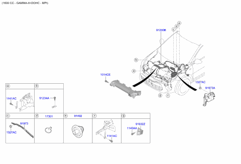 Front Wiring - 2019 Kia Rio