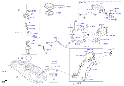 353012P000 Genuine Kia Regulator - Pressure